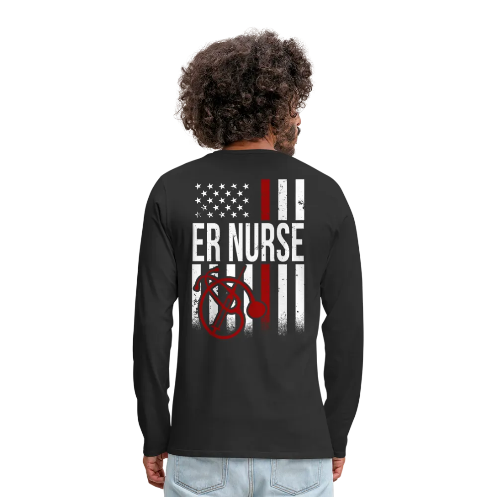 ER Nurse Flag Men's Premium Long Sleeve T-Shirt CK4202
