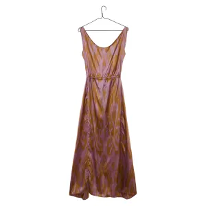 Esme Ikat Dress - Purple Gold