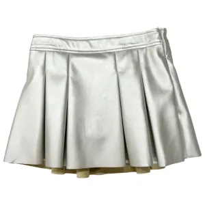 FBZ Silver Pleather Skort