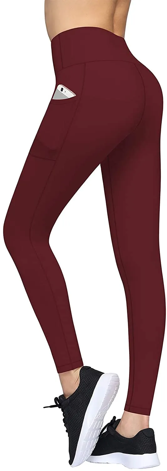 Fengbay High Waist Yoga Pants with Pockets, Capri Leggings for Women Tummy Control Running 4 Way Stretch Workout Leggings