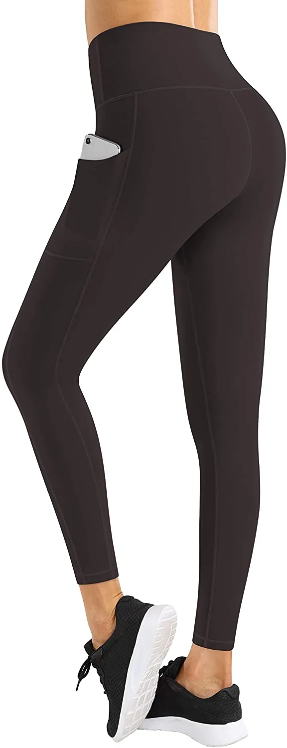 Fengbay High Waist Yoga Pants with Pockets, Capri Leggings for Women Tummy Control Running 4 Way Stretch Workout Leggings