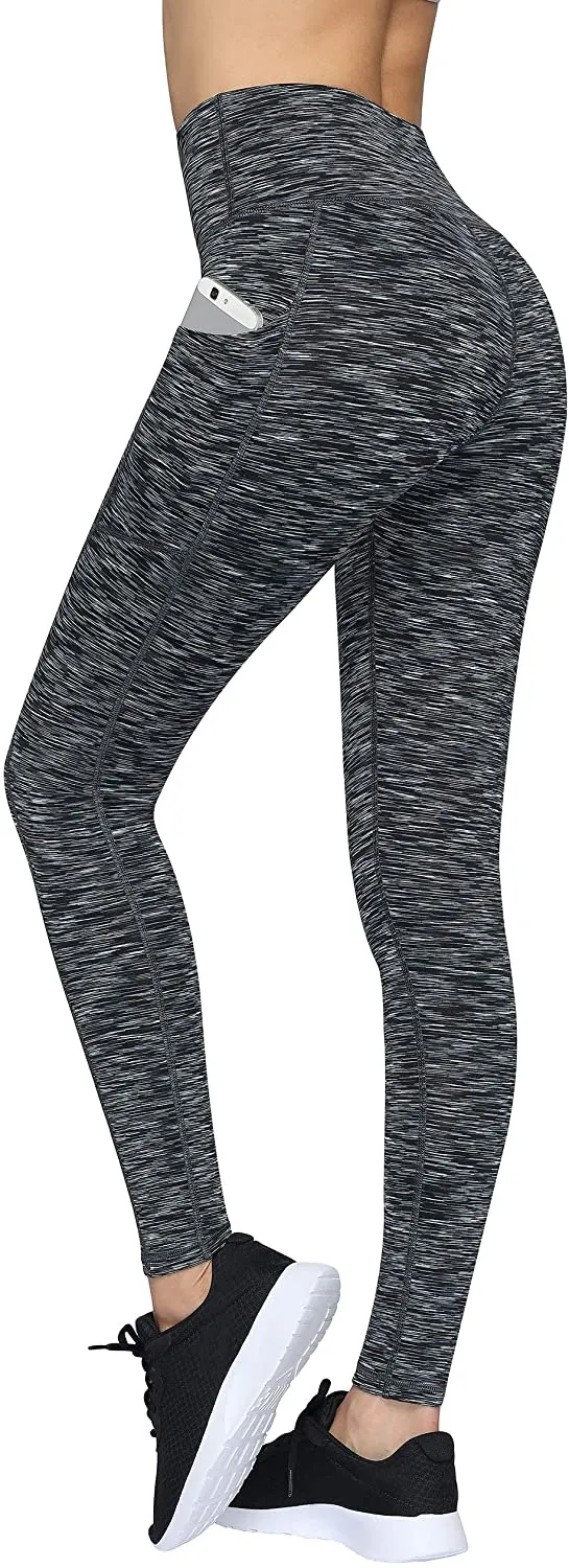Fengbay High Waist Yoga Pants with Pockets, Capri Leggings for Women Tummy Control Running 4 Way Stretch Workout Leggings