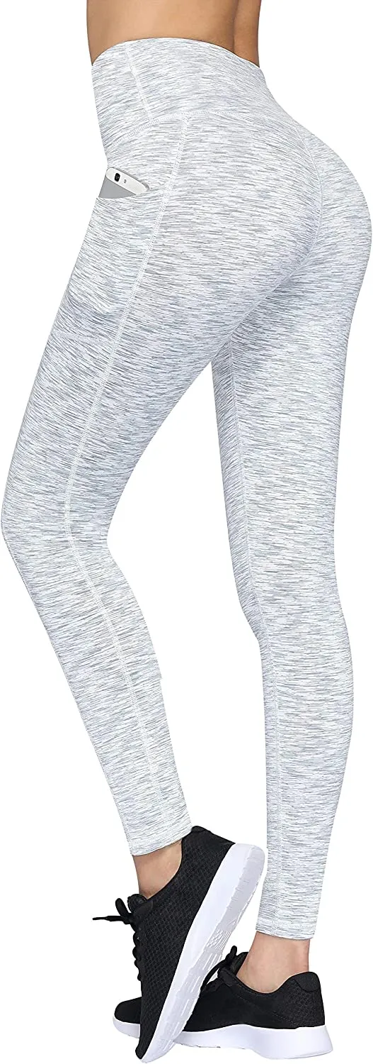 Fengbay High Waist Yoga Pants with Pockets, Capri Leggings for Women Tummy Control Running 4 Way Stretch Workout Leggings