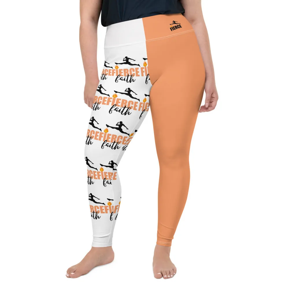 Fierce Faith Rose Plus Size Leggings