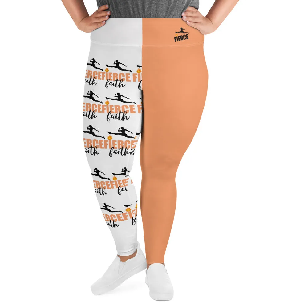 Fierce Faith Rose Plus Size Leggings