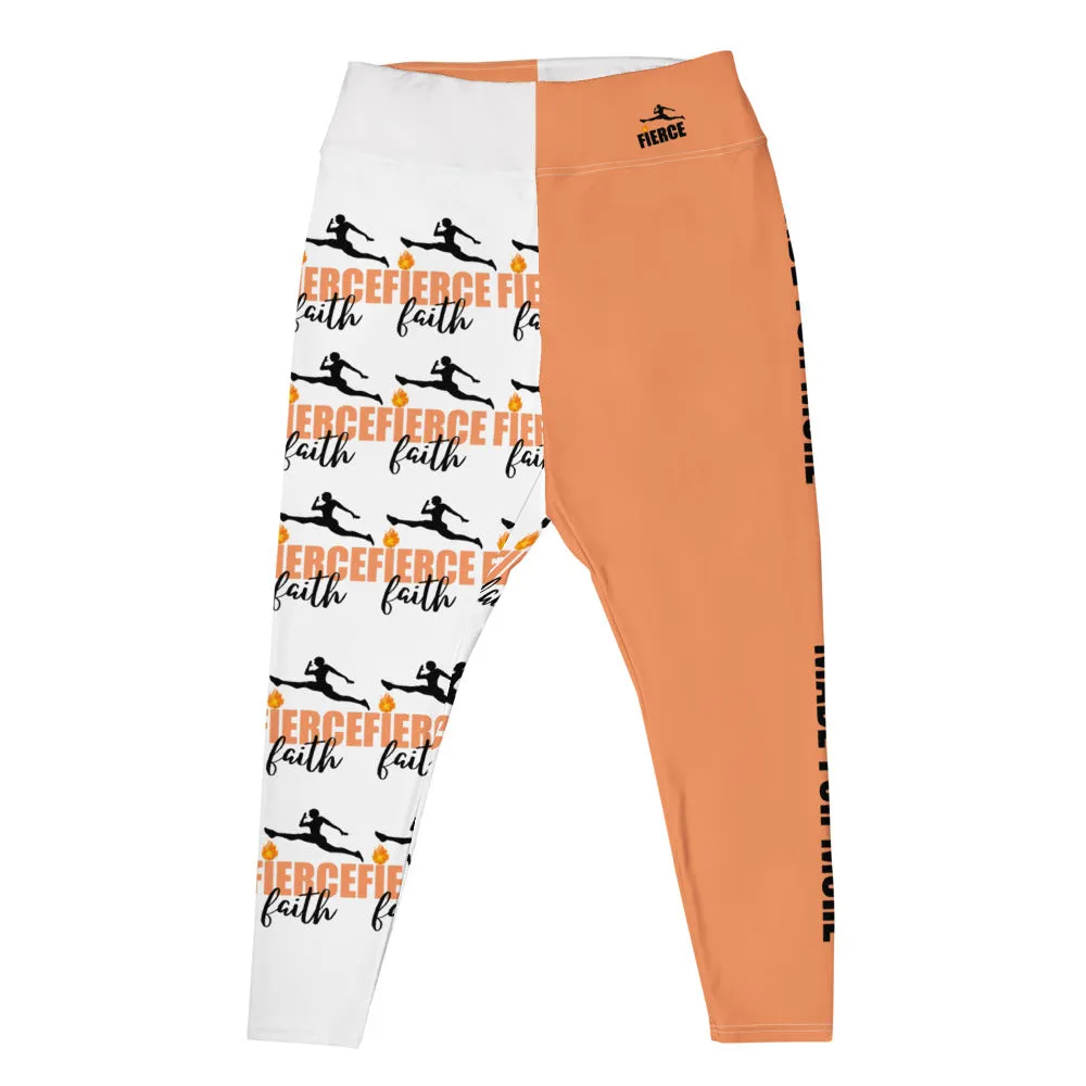 Fierce Faith Rose Plus Size Leggings