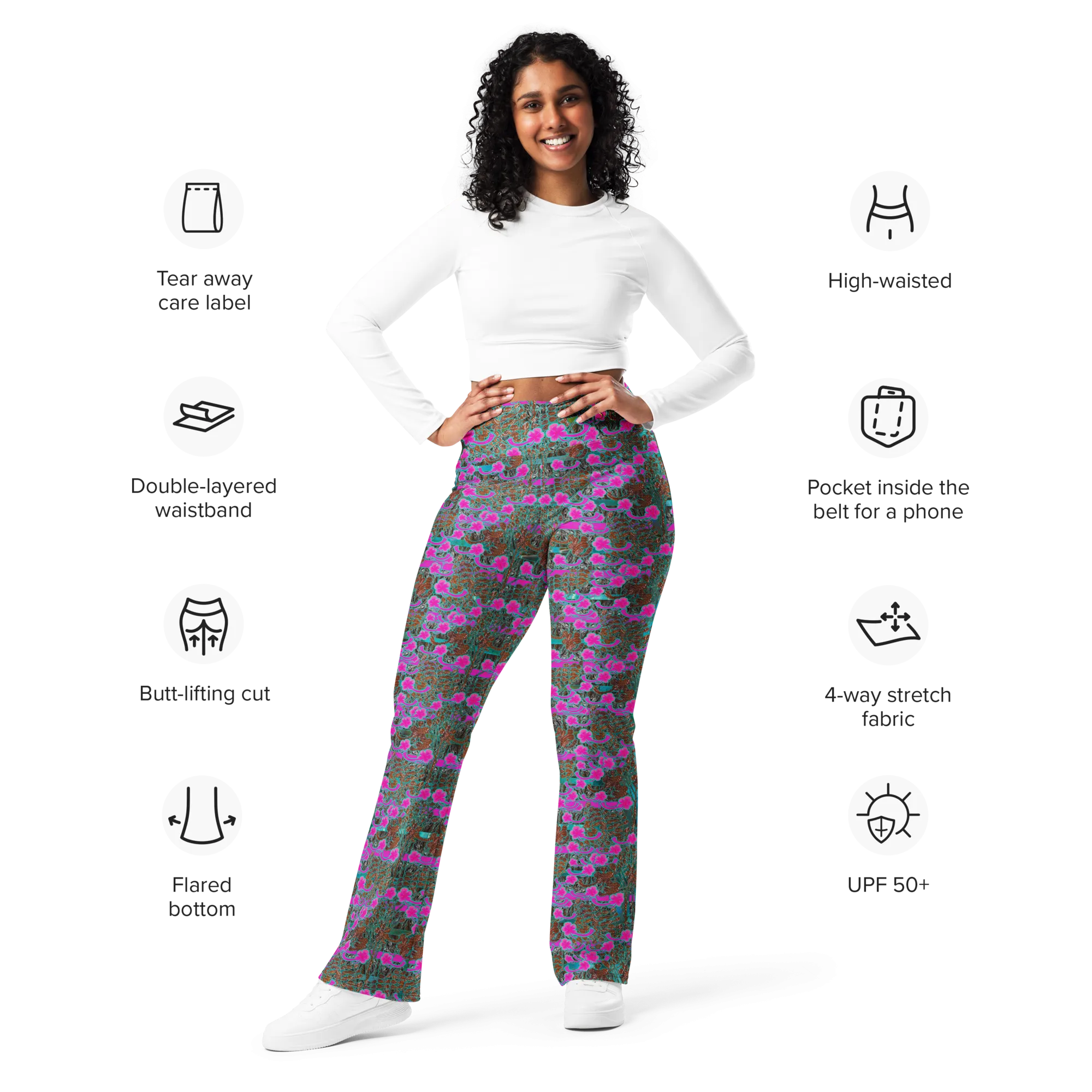 Flare Leggings (Her/Muliebris)(Tree Link WindSong Flower) RJSTH@Fabric#8 RJSTHW2024 RJS