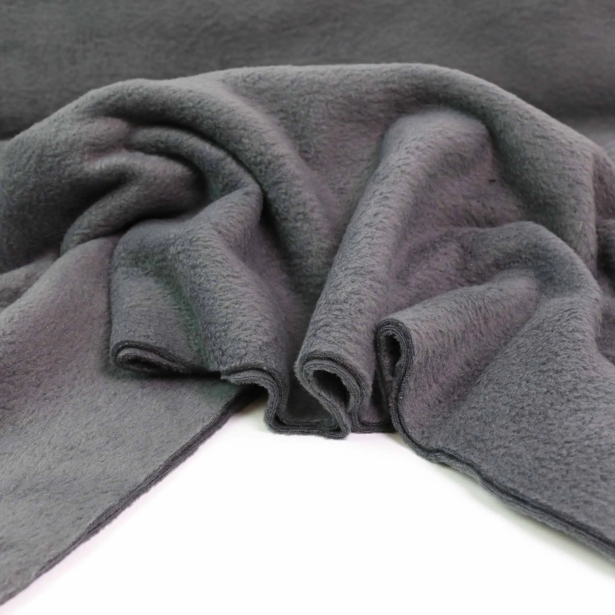 Fleece Fabric - Green, Black, Grey, Blue, Purple
