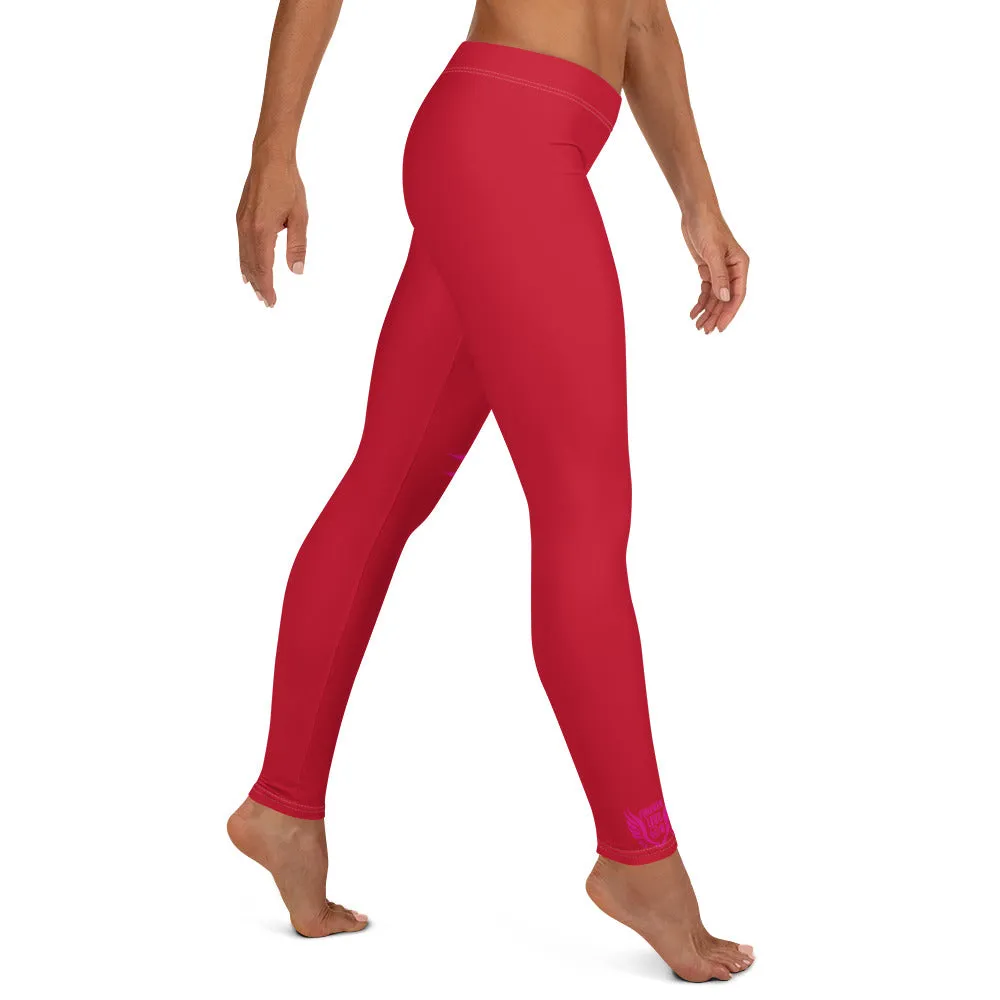 FLO Red & Pink Leggings