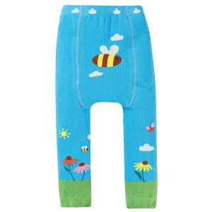 Frugi Infant Knitted Leggings Ll8yy Blue Bee