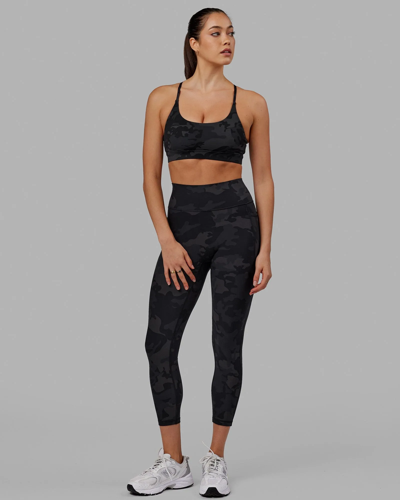 Fusion 7/8 Length Tights - Black-Camo
