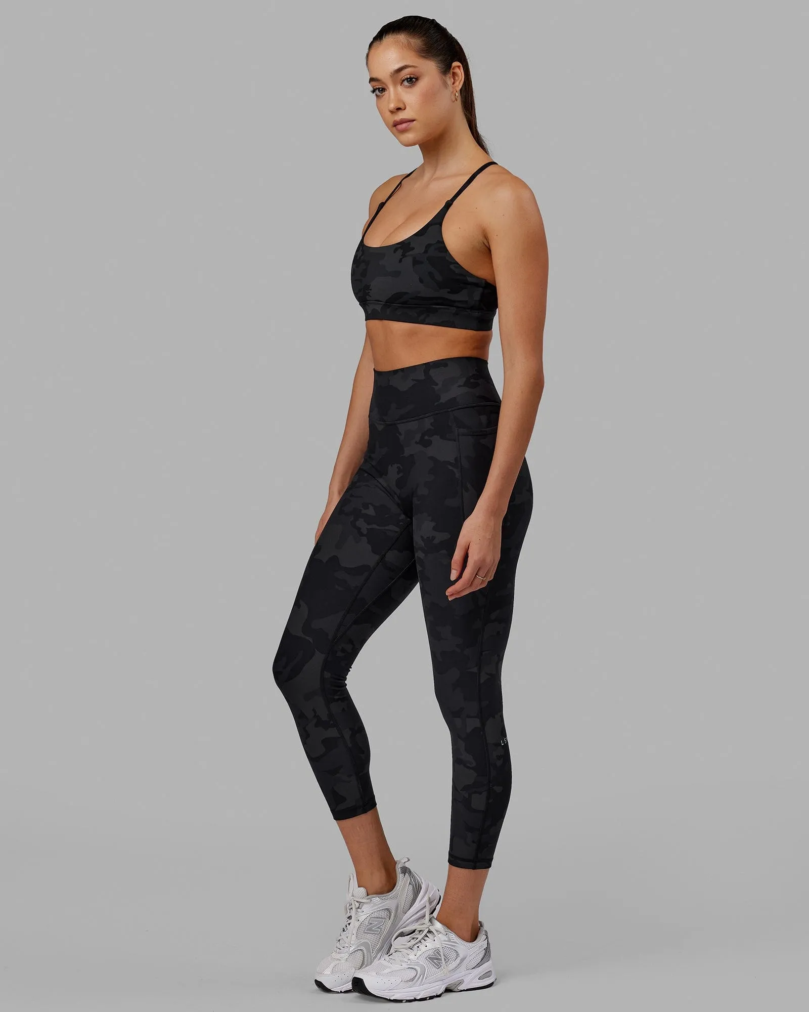 Fusion 7/8 Length Tights - Black-Camo