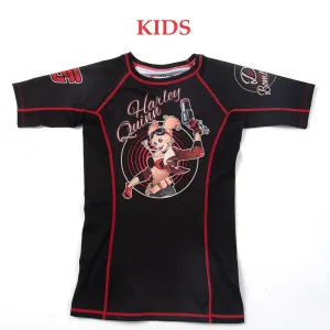 Fusion Fight Gear Bombshells Harley Quinn Kids Rash Guard