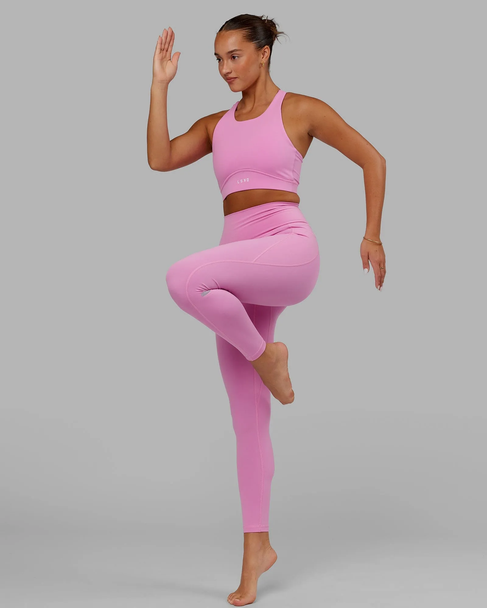 Fusion Full Length Tights with Pockets - Spark Pink