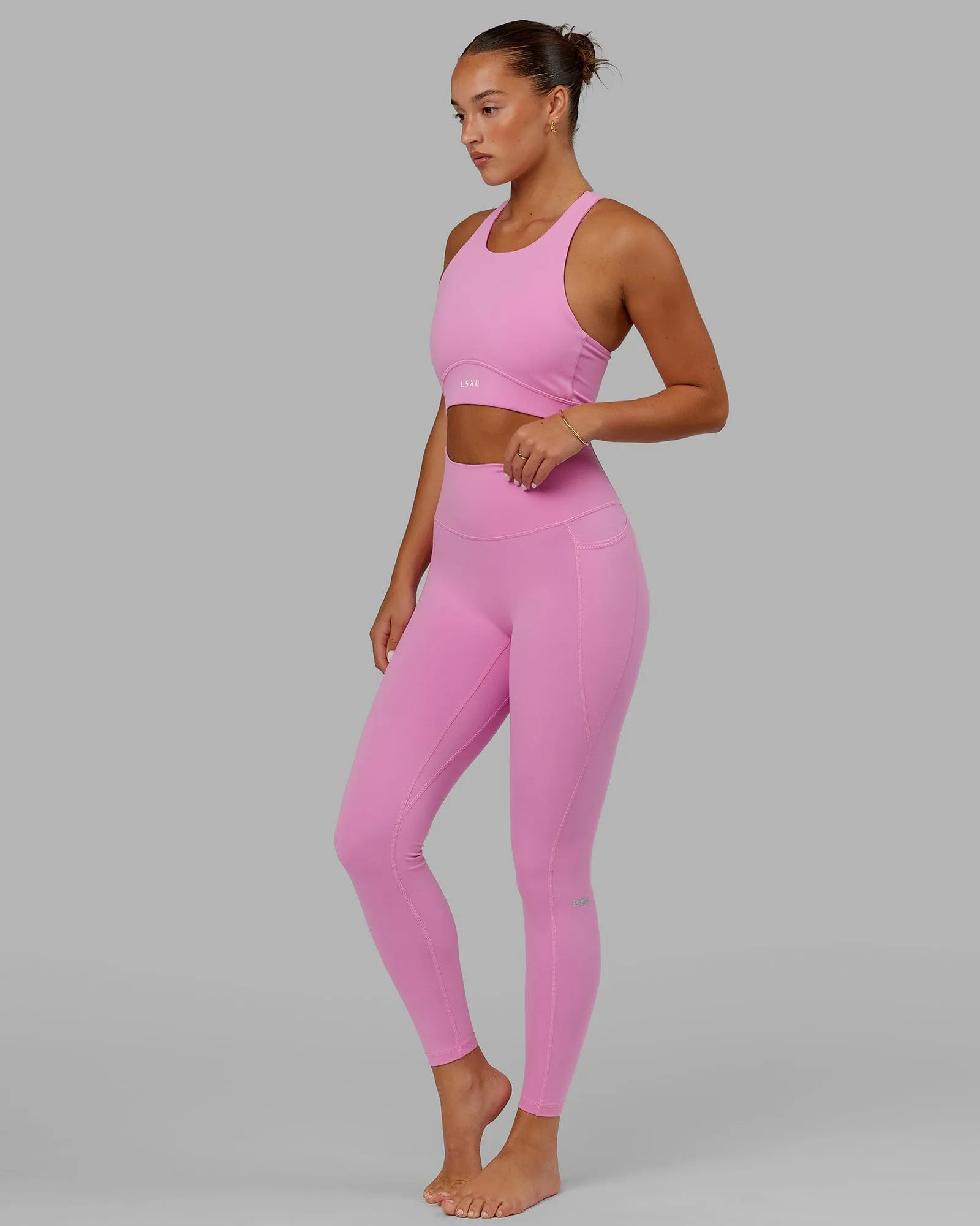 Fusion Full Length Tights with Pockets - Spark Pink