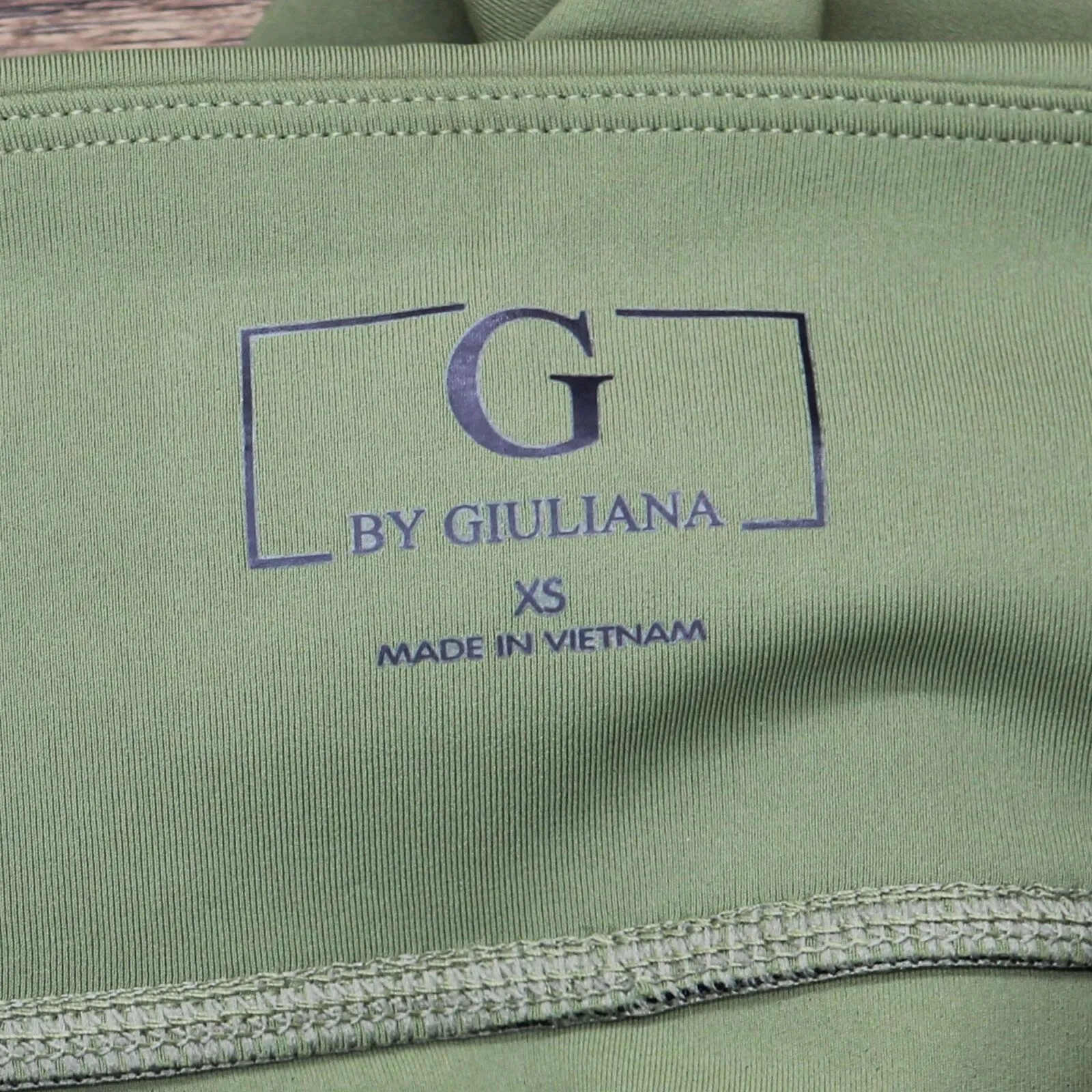 G By Giuliana Leggings With Zipper Hems. 729462 Olive Green XS
