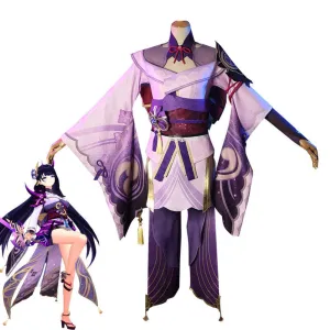 Game Genshin Impact Raiden Shogun Fullset Cosplay Costumes