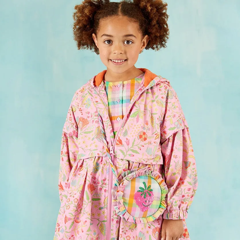 Girls Pink Cranberry Coat