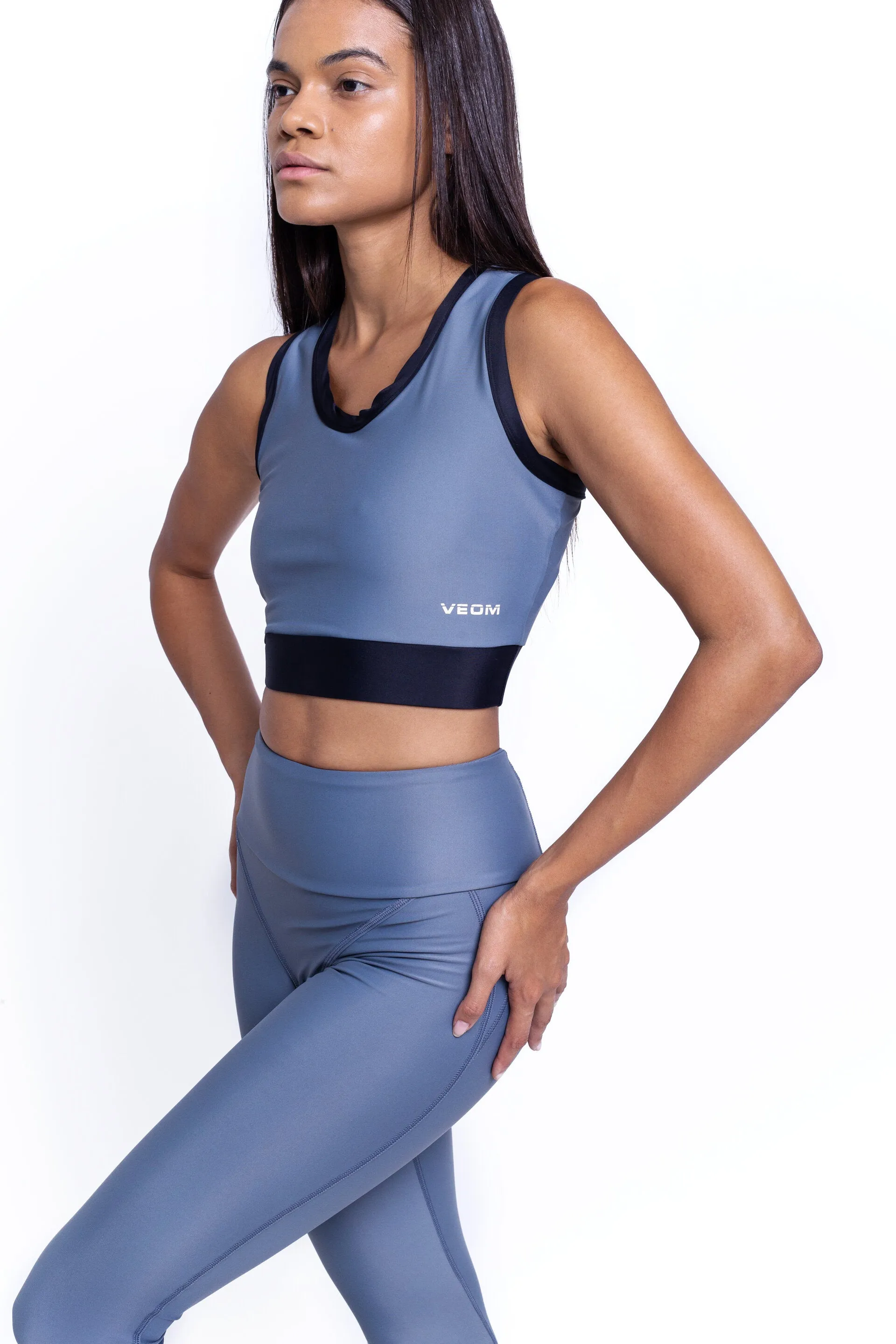 Grey Performance Set - Leggings and Bra