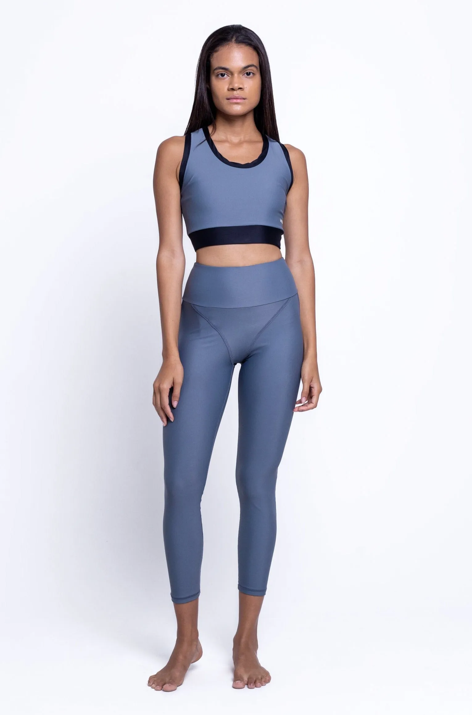 Grey Performance Set - Leggings and Bra