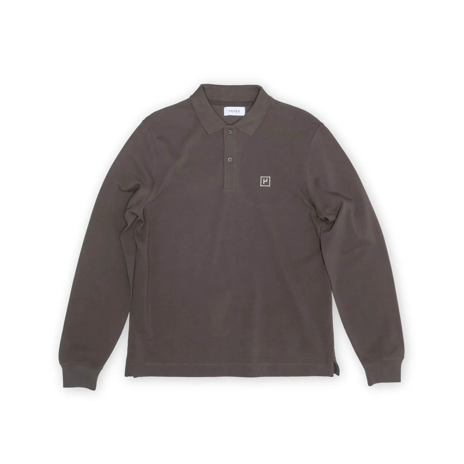 Haven Surf - Base Long Sleeve Polo Shirt - Anthracite
