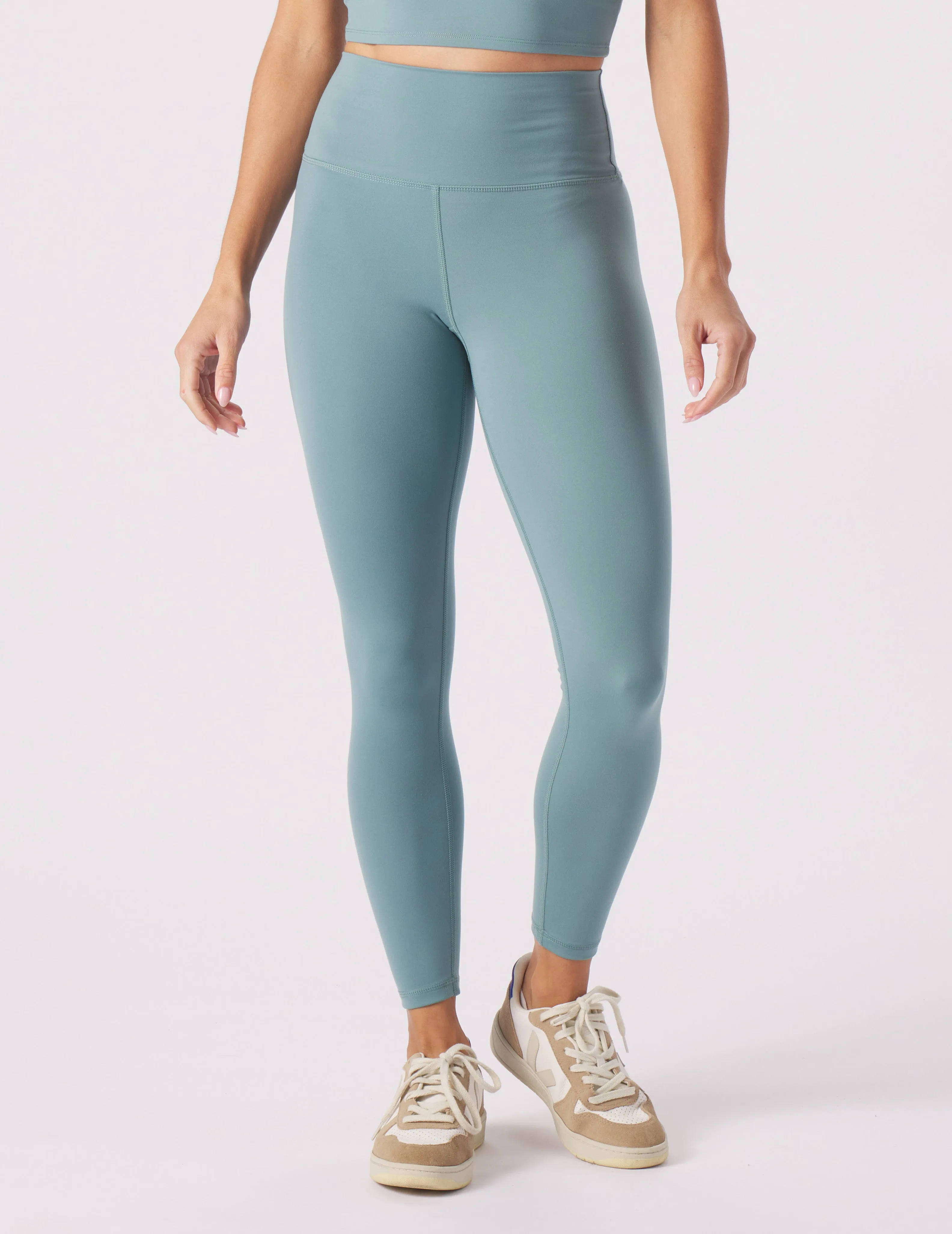 High Waist Pure 7/8 Legging: Lagoon