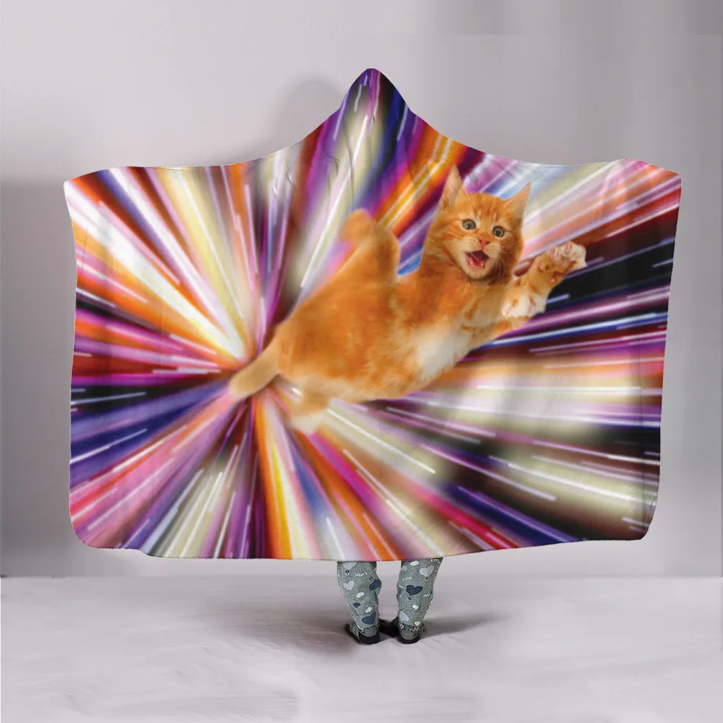 Hyper Cat Hooded Blanket