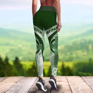 Irish Celtic Knot Cross St.Patrick Day 3D Legging