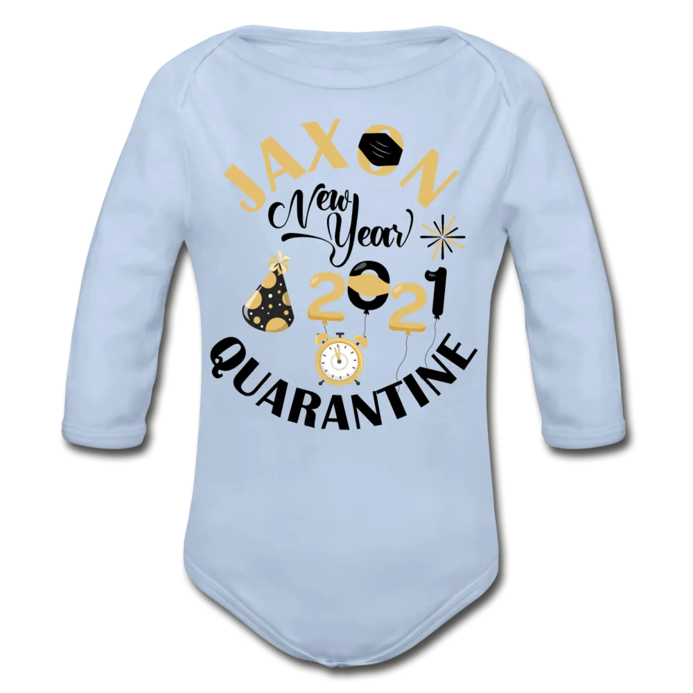 Jaxon New Year Organic Long Sleeve Baby Bodysuit