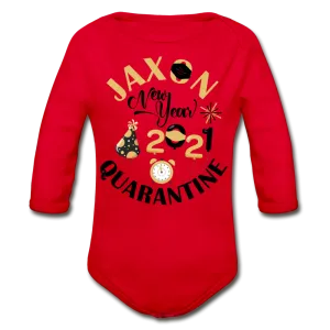 Jaxon New Year Organic Long Sleeve Baby Bodysuit