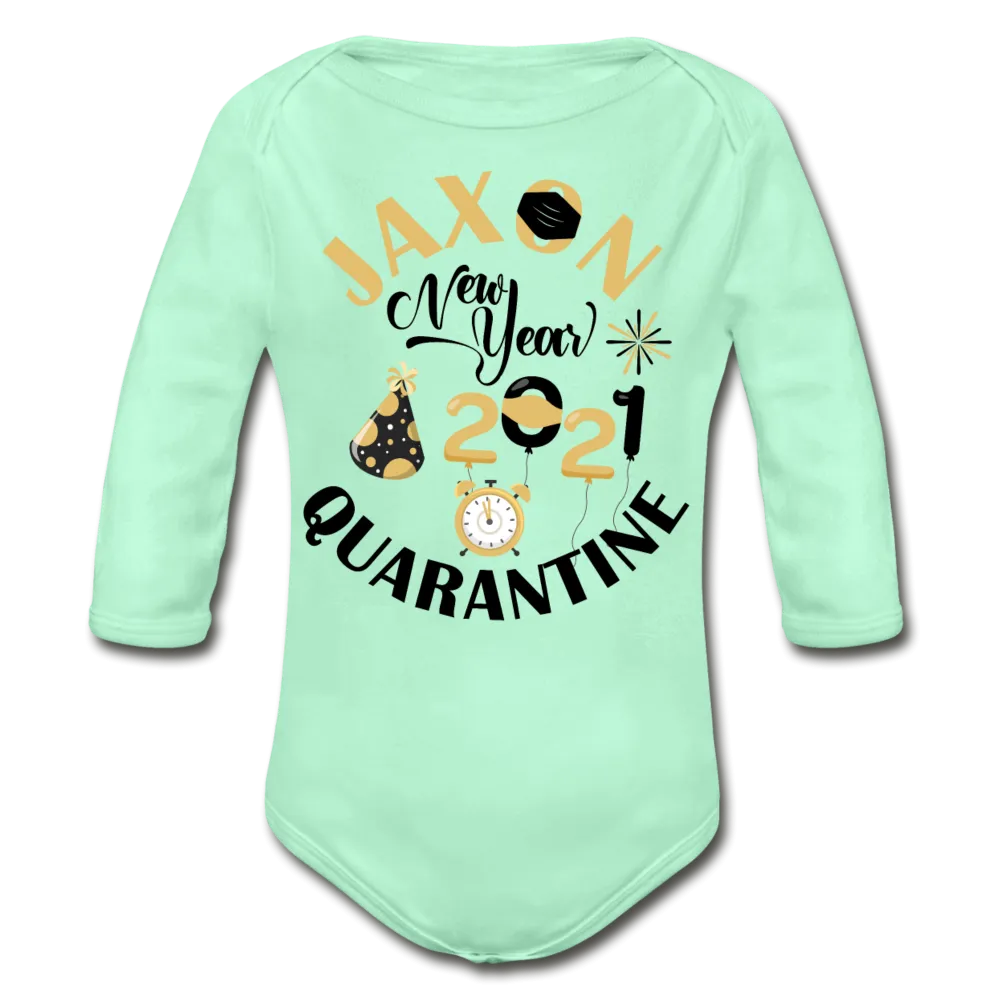 Jaxon New Year Organic Long Sleeve Baby Bodysuit