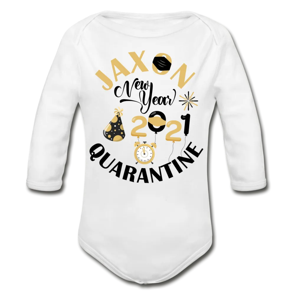 Jaxon New Year Organic Long Sleeve Baby Bodysuit