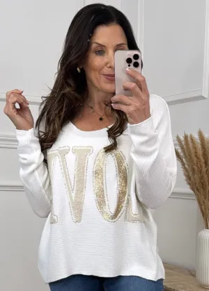 Jill White LOVE Top