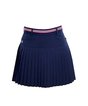 J.Jane New Band Pleats Skirt (Navy)