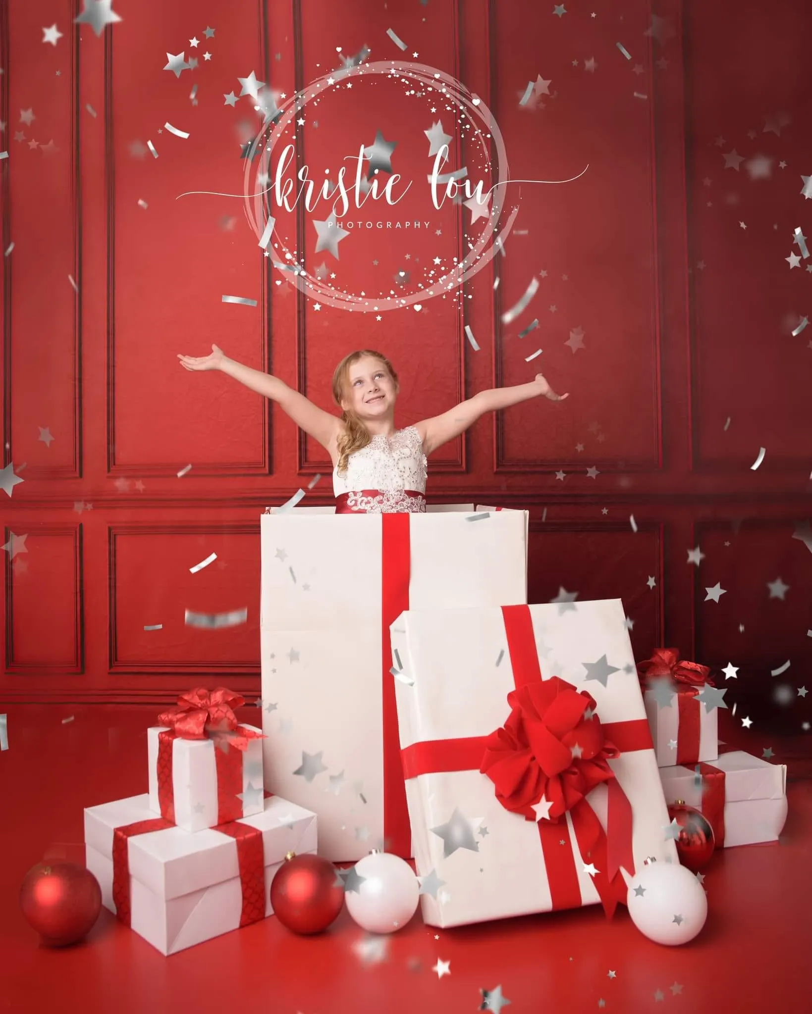 Kate Red Vintage Wall Fleece Backdrop for Photography