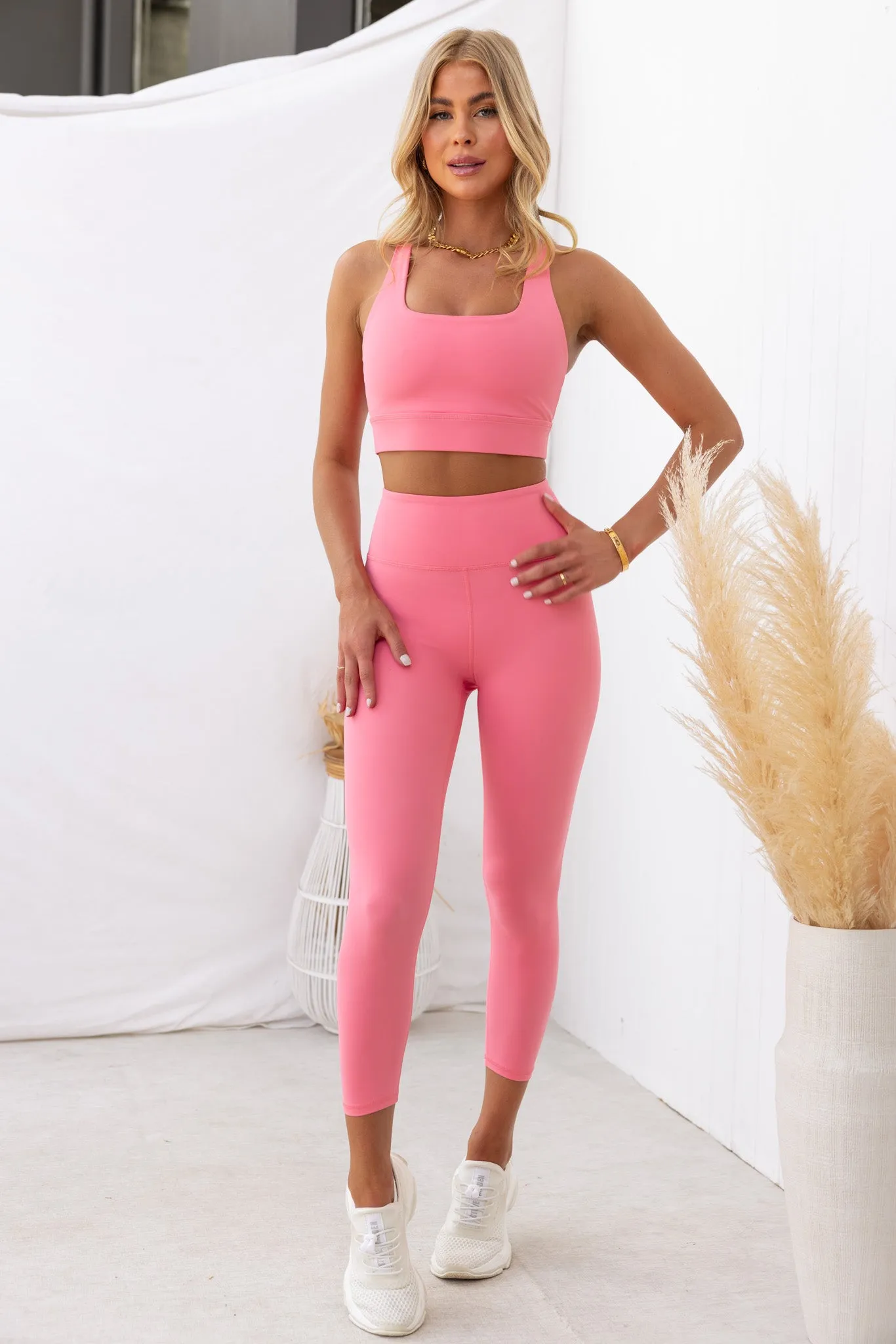 Kellie 7/8 Legging - Powder Pink
