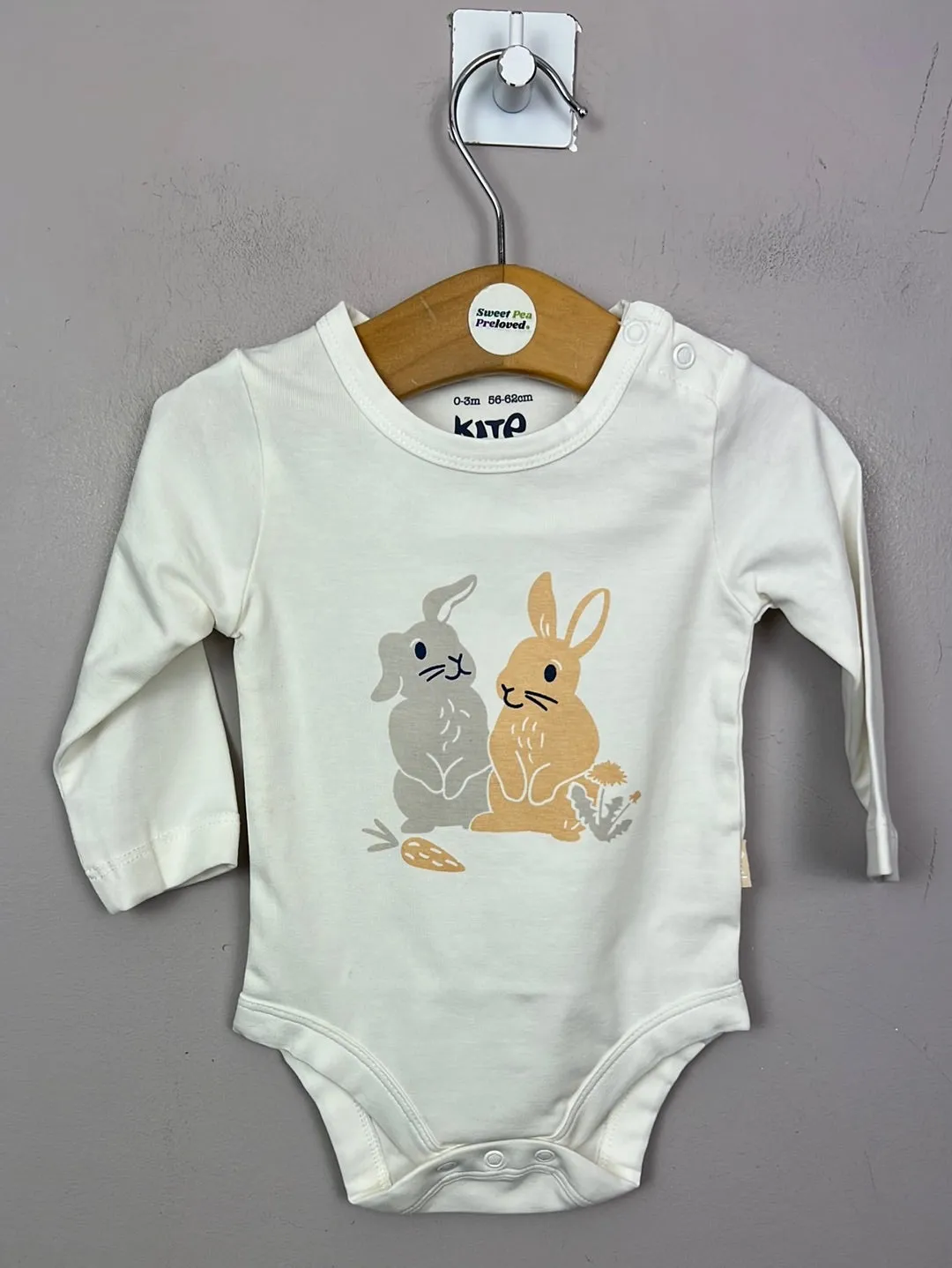 Kite Bun bun Long Sleeve Bodysuit new 0-3m