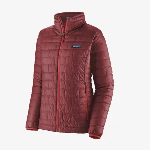 LADIES PATAGONIA NANO PUFF JACKET - SEQUOIA RED
