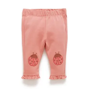 Leggings mit Knie Patches GOTS Bio-Baumwolle Lady Bird Apricot
