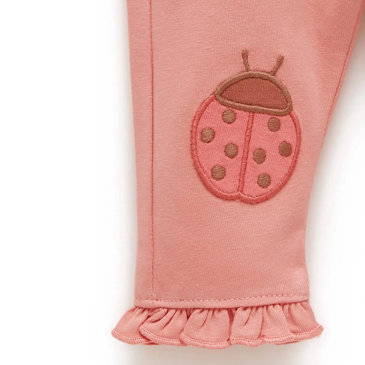 Leggings mit Knie Patches GOTS Bio-Baumwolle Lady Bird Apricot