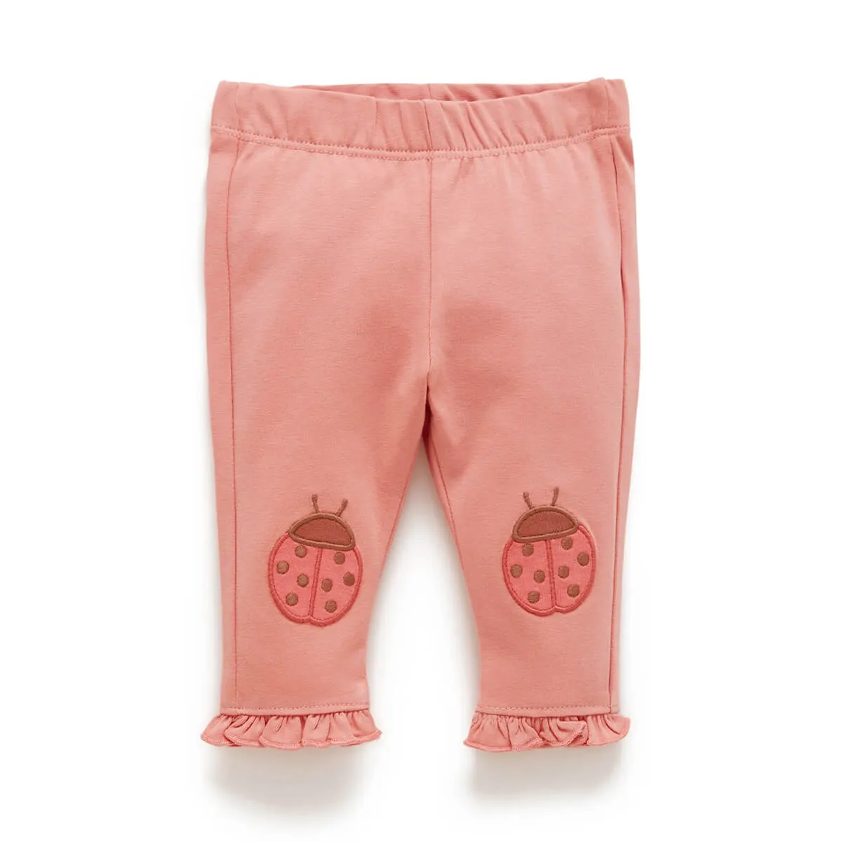 Leggings mit Knie Patches GOTS Bio-Baumwolle Lady Bird Apricot