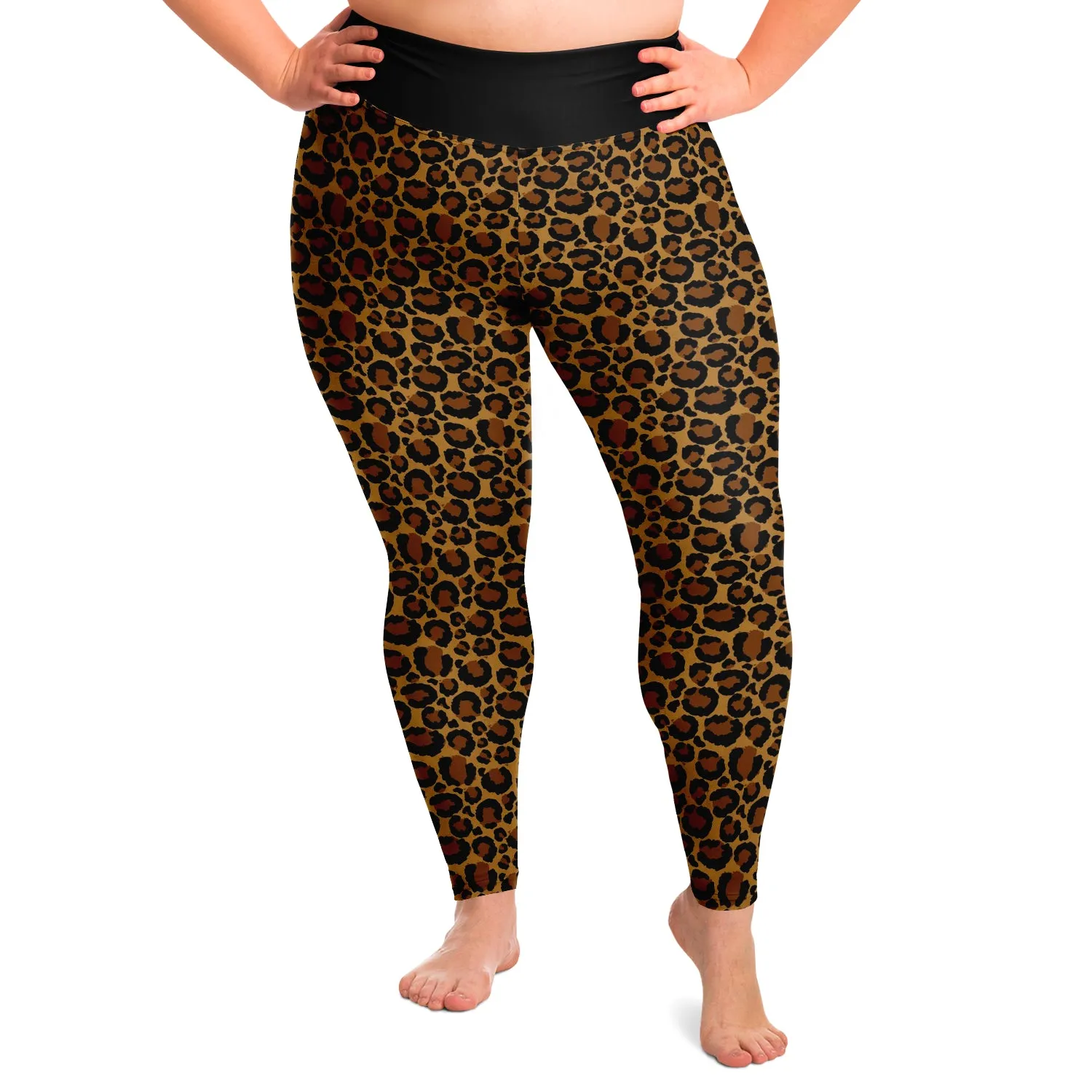 Leopard Print Leggings Plus Size 2X - 6X Squat Proof