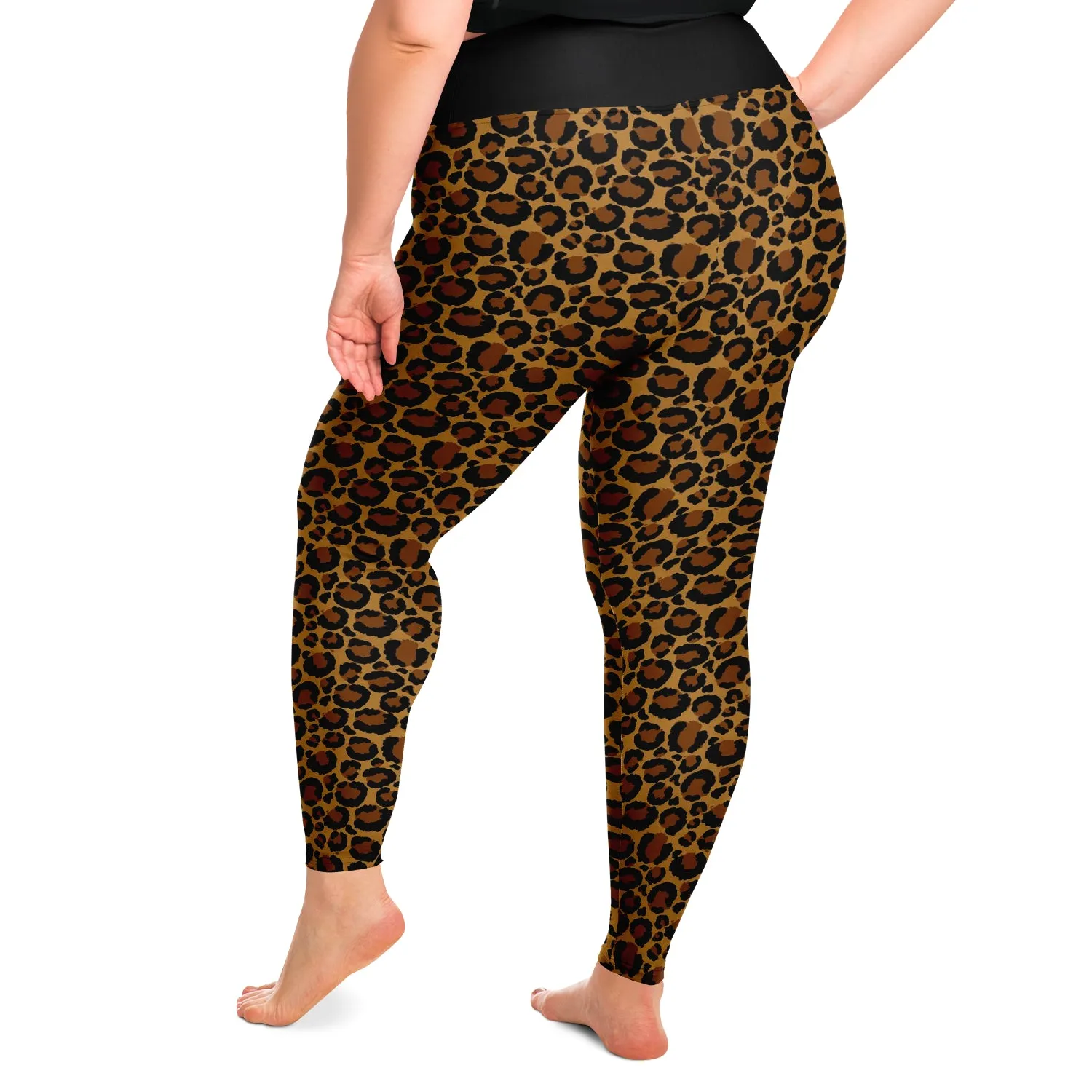 Leopard Print Leggings Plus Size 2X - 6X Squat Proof
