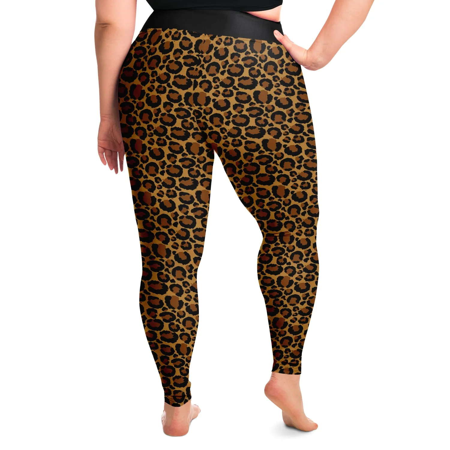 Leopard Print Leggings Plus Size 2X - 6X Squat Proof