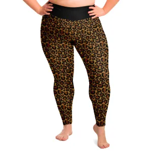 Leopard Print Leggings Plus Size 2X - 6X Squat Proof