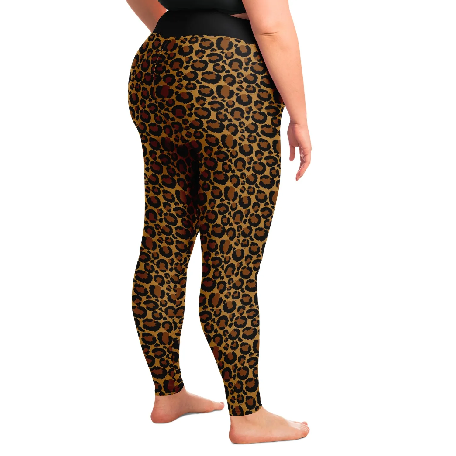 Leopard Print Leggings Plus Size 2X - 6X Squat Proof