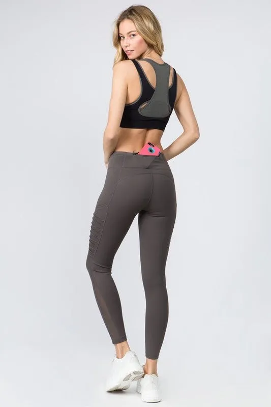 Let's Get Moving Charcoal Moto Leggings