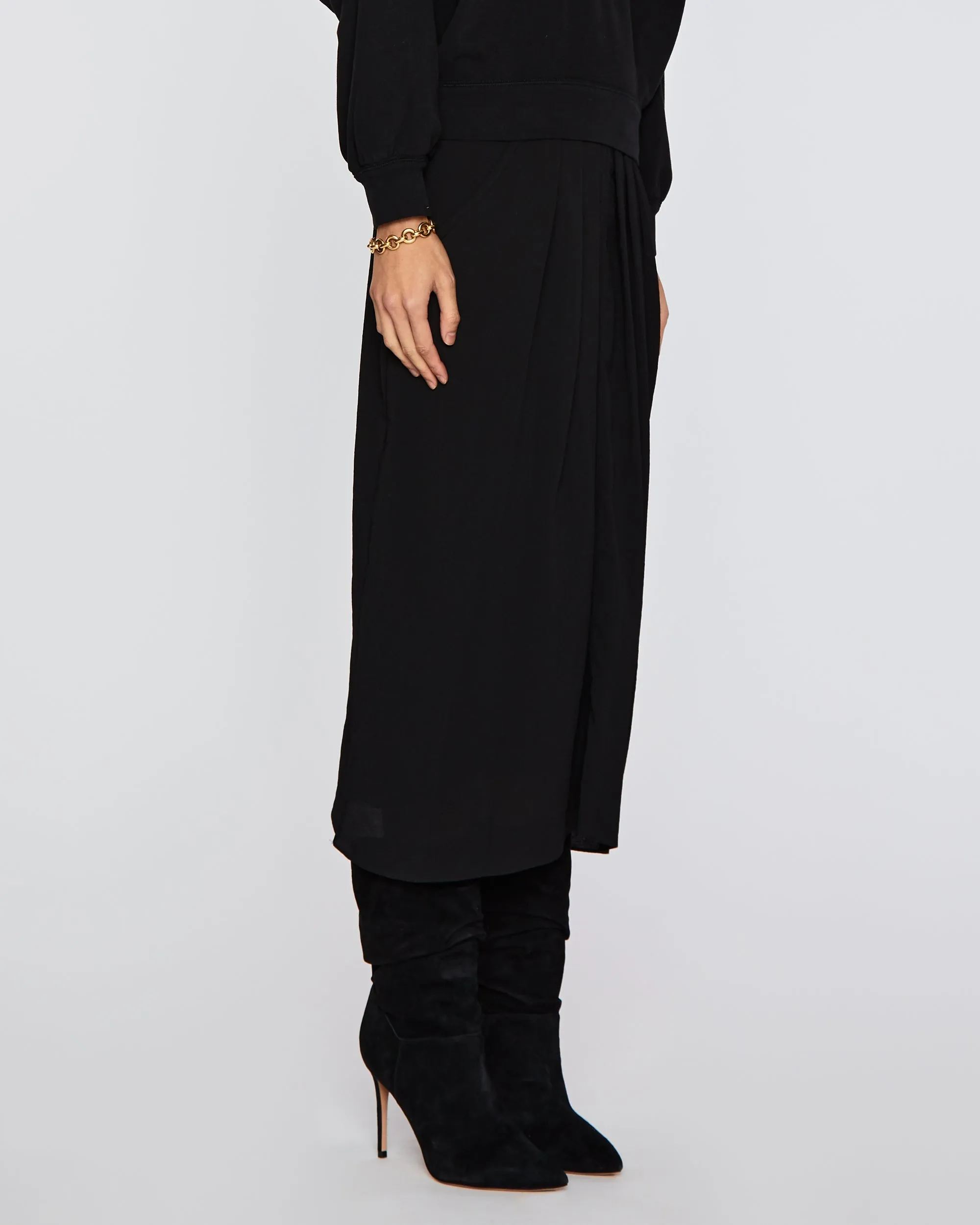Lina Techno Crepe Skirt