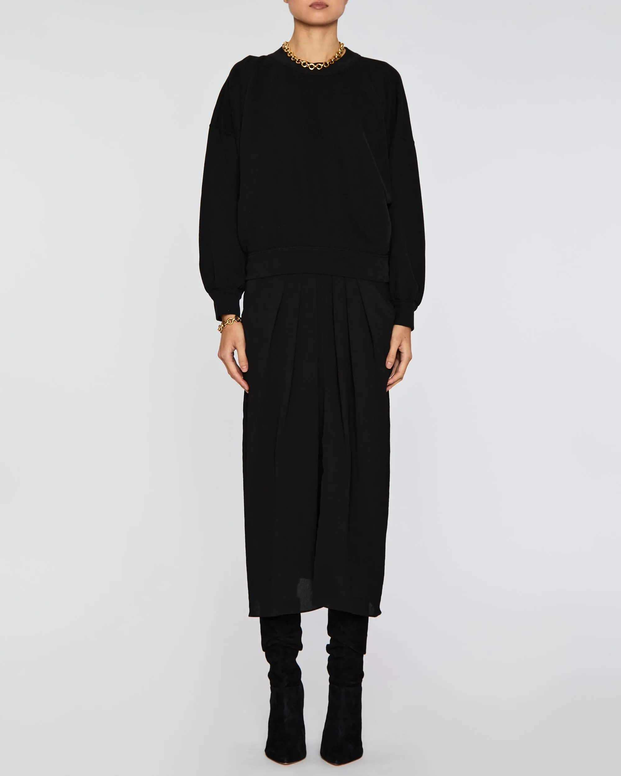 Lina Techno Crepe Skirt