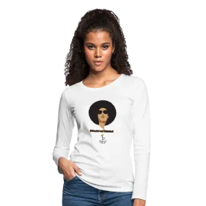Melanated and Moisturized -Women's Premium Slim Fit Long Sleeve T-Shirt